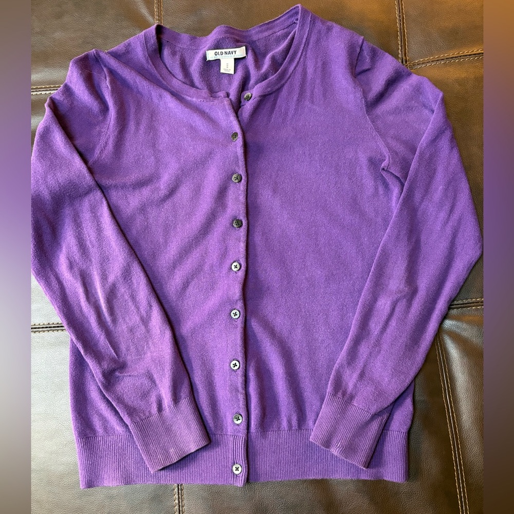 Old Navy Women's Vibrant Purple Cardigan